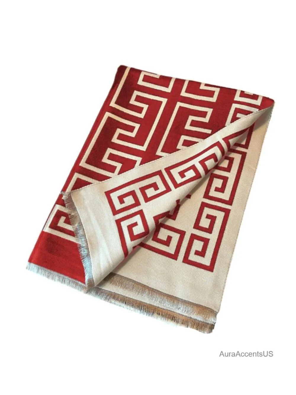 Womens Soft Shawl Wrap Winter Blanket Long Scarf Geometric Pattern
